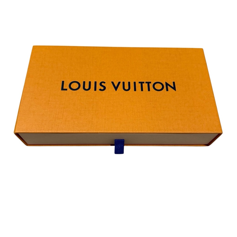 Louis Vuitton Orange Box with Blue Tab Extra Long Size for Wallet/Acccesory